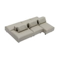 thumbnail image 1 of Bunblic Canapé de Maison de Poupée Modèle Mini Meubles Jeu de Rôle Classique Décoration Maison de Poupée Accessoires avec Oreiller pour Mise en Scène Cadeau m 2 Rangées Gris, 1 of 8
