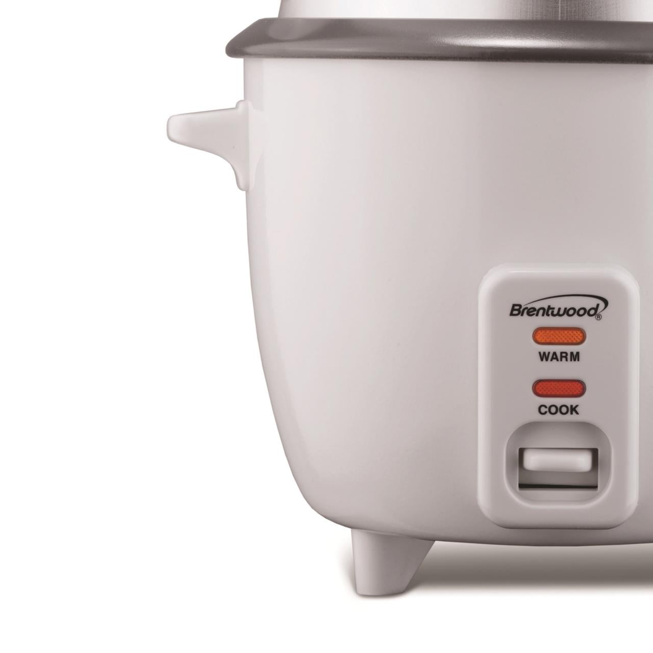 Brentwood Appliances Brentwood Appliances Rice Cooker With Food Steamer (5 Cups, 400 Watts)