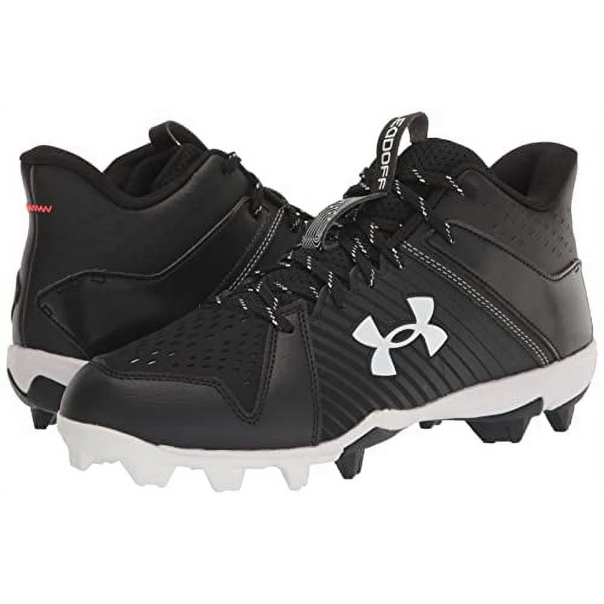 Under Armour Chaussures de Baseball pour Hommes Yard MT, Noir (002)/blanc, 8.5