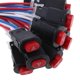 thumbnail image 4 of 10x Botón de interruptor de señal de peligro de motocicleta Luz de emergencia de advertencia de flash - negro Sharpla Interruptor de iluminación de la motocicleta, 4 of 8