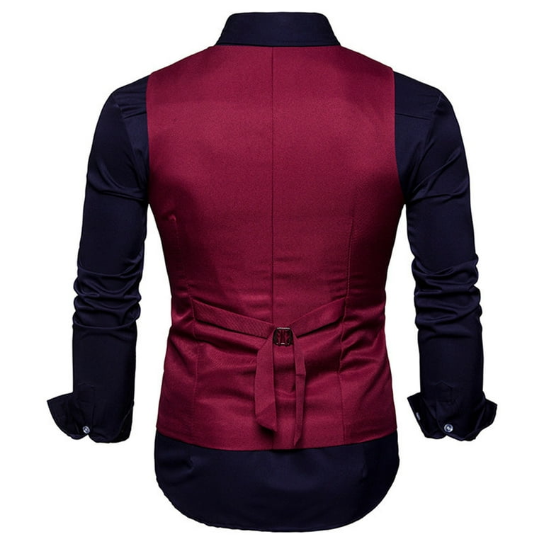 Mens casual vest jacket deals