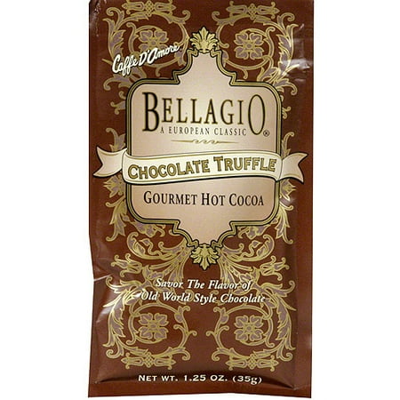 Bellagio Chocolate Truffle Gourmet Hot Cocoa Mix, 1.25 oz (Pack of 25)