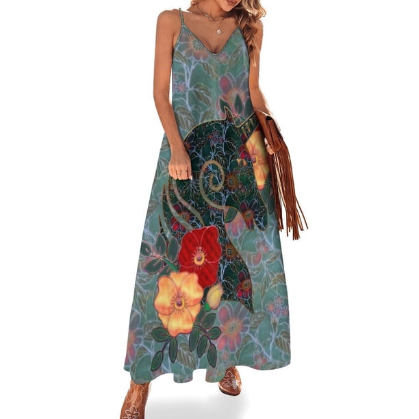 Vestido sin mangas con tapiz de unicornio Ropa de mujer Vestidos