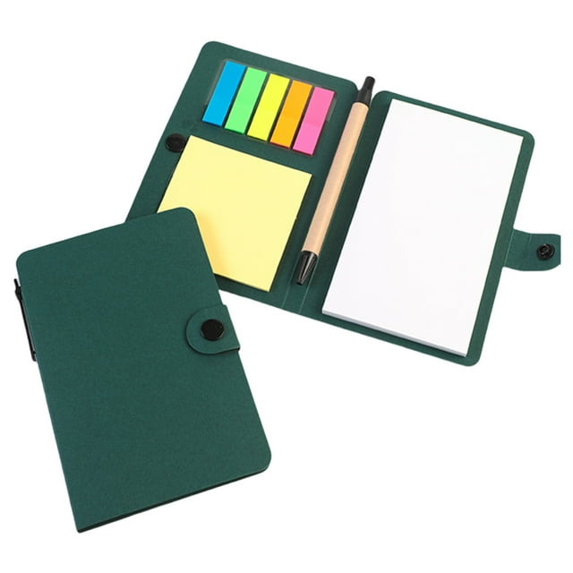 Amzcrzy Sticky Notes with Pen , Bloc-Notes Mémo Autocollant, Blocs-Notes Rectangulaires, Onglets d'Index, Organiseur de Drapeaux, Bloc-Notes Portable 4 X 6 Pouces, Cadeaux de Bureau pour Planificateur, Journal, Fournitures d'Écriture