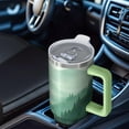 thumbnail image 6 of OBREWU Misty Forest Landscape Tumbler with Handle and Lid,Misty Forest Landscape 40oz Double Wall Vacuum Insulated Tumbler,Cups Gift for Women and Men, 6 of 7