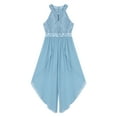 thumbnail image 4 of Alvivi Kids Girls Glittering Beaded Party Jumpsuit Dress Chiffon Romper Gown 6-16, 4 of 5