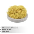 thumbnail image 3 of Uxcell 3.5 OZ Moss Preserved Moss Artificial Moss for Craft Floral Project Table Decor Yellow, 3 of 6
