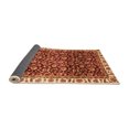 thumbnail image 2 of Ahgly Company Indoor Round Abstract Orange Modern Area Rugs, 8' Round, 2 of 4