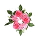 thumbnail image 4 of Corona de anillos de vela de pilar floral artificial Decoración de Halloween de 7.87 pulgadas Rosa, 4 of 9