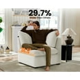 thumbnail image 3 of CHIC HOUSE Module Modular Oversized Couch Corduroy Customizable Chaise Chenille Fabric Ottoman Sectional Sofa Upholstered Convertible Seater Corner Couch, 3 of 9