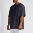 thumbnail image 2 of Men's Summer Oversized T-Shirt Comfortable Short Sleeve Casual Top for Everyday Wear, 2 of 5