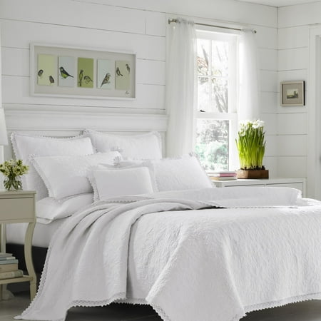 laura ashley lifestyles heirloom crochet quilt set