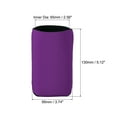thumbnail image 2 of Uxcell Can Cooler Sleeves Insulated Collapsible Neoprene Covers 2.6mm Thick for 12 Oz Cans Bottle, Purple Pack of 6, 2 of 5