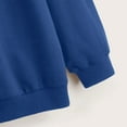 thumbnail image 5 of Fsqjgq Fashion Hoodies for Women Oversized Crewneck Sweatshirts Teen Girls Trendy Letter Long Sleeve Pullover Basic Fall Tops Blue M, 5 of 5