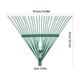 thumbnail image 2 of RENACLIPY Steel Rake Head Replacement Durable Teeth for Leaves and Lawns Green, 2 of 7