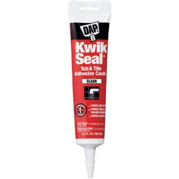 Dap 18008 Kwik Seal Caulk, 5.5-Ounce, Clear