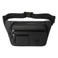 thumbnail image 2 of Sports Waist Pack | Multifunctional Chest Bag | Shoulder Sling Bag for Commuting Running Travel | Waterproof Polyester | Multi-Layer Storage | Adjustable Strap | 28x16x7cm | 190g | Dark Blue Army, 2 of 7