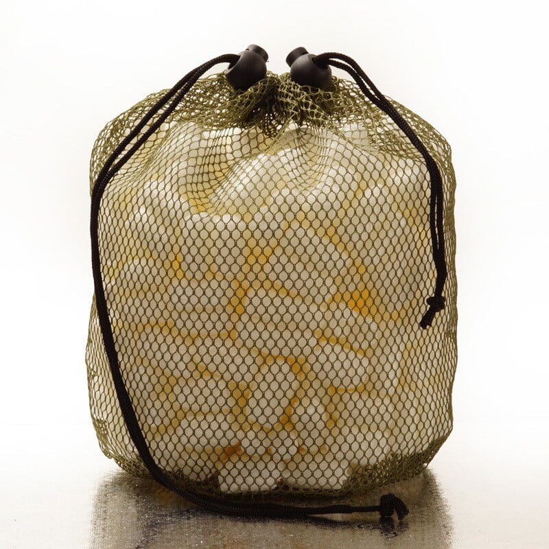 Green Mesh Bags with Shower Loop 5" X 5" X 9" Quantity 20 by Paper