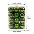 thumbnail image 5 of 48 Pcs Christmas Ball Ornaments 1.18 in Shatterproof Plastic Hanging Baubles Mixed Shiny Glitter Mini Xmas Tree Decorations for Holiday Home Wreath Party Decor, 5 of 8