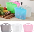 thumbnail image 2 of Visland 1L Silicone Storage Bag Good Seal Food Preservation Organizer Fridge Fruit Storage Pouch Microwave Steam Disinfection Bag Food Heating Bag, 2 of 8