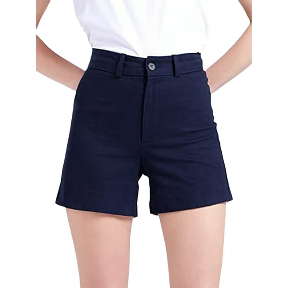 Coduop Women Retro Low Cut Cargo Shorts Denim Short Sweatpants Casual Stretchy Sweatshorts