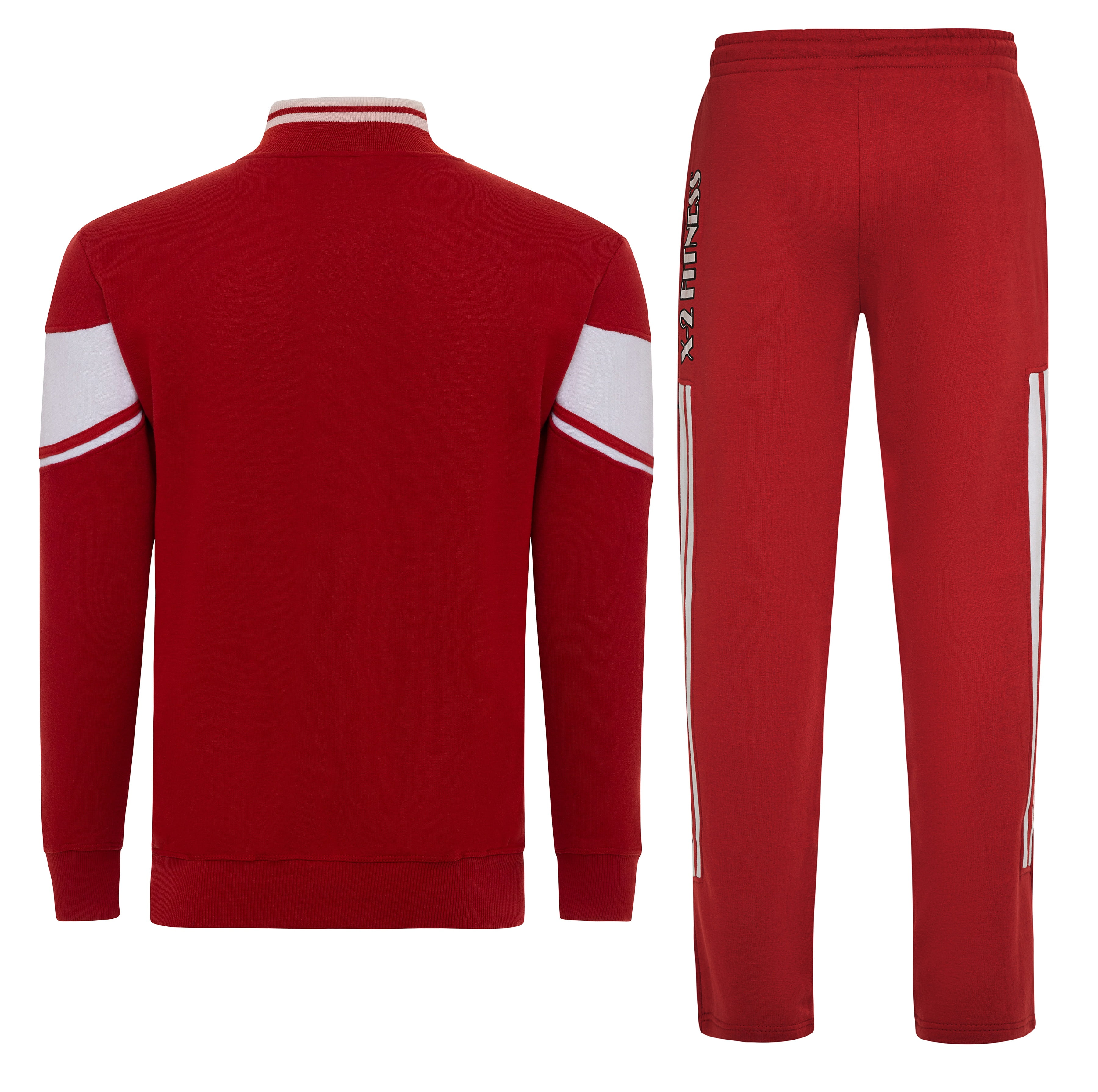 X 2 Men Tracksuits 2 Pieces Set Jogging Athletic Sports Set Blue