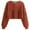 Brick Red, variant on XIAONU Womens Sweatshirts Halloween Pattern Lantern Long Sleeve Hoodless Sweatshirt Solid Color Vintage Round Neck Cropped Pullover Hoodless Sportswear