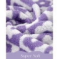 thumbnail image 6 of 4Pcs Checkered Floral Bathroom Towels ,Super Absorbent , Non-Fluff Coral Fleece Thickened Bath Wrapped Towel.,for Everyday Use, 29” x 13”, 6 of 8