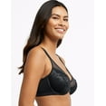 thumbnail image 4 of Women's Bali DF3386 One Smooth U Lace Minimizer Underwire Bra (Black 36C), 4 of 7