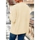 thumbnail image 4 of Suéter Cardigan PRETTYGARDEN Mujer 2025 Tejido Grueso Beige, 4 of 8