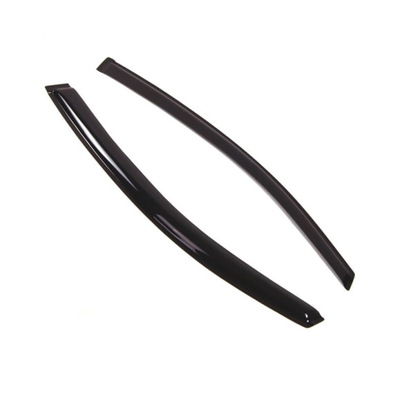 Tuningpros WD2-225 Outside Mount Window Visor Deflector Rain Guard Dark Smoke 2 Pcs Set For 2012-2015 Honda Civic Coupe