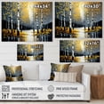 thumbnail image 4 of Designart Monochrome Golden Birch Trees By The River V Canvas Wall Art, 4 of 5