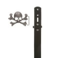 thumbnail image 2 of Unisex Skull Crossbones Buckle Snap-On Belt – 1.5" Wide, 2 of 3