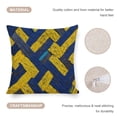 thumbnail image 4 of Outside Pillows Woven Colorful Royal Blue Yellow Print Pillow Covers 16"x16" Luxury Solid Modern Decorations Pillow Covers Cushion Case for Sofa Couch, 4 of 7