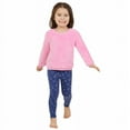 thumbnail image 3 of BCBG Girls' 3-Piece Plush Set Leggings Top & Pullover (Pink, 4T), 3 of 6