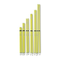 Uber Soccer Adjustable Speed and Agility Training Poles - Yellow - 40 to 72 inches