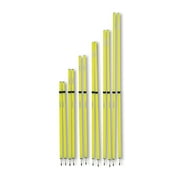 Uber Soccer Adjustable Speed and Agility Training Poles - Yellow - 40 to 72 inches