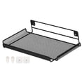 thumbnail image 4 of GROWTH TANK Router Wall Mount Shelf Hollow Design Display Shelf Storage Shlef with Hooks Black, 4 of 9