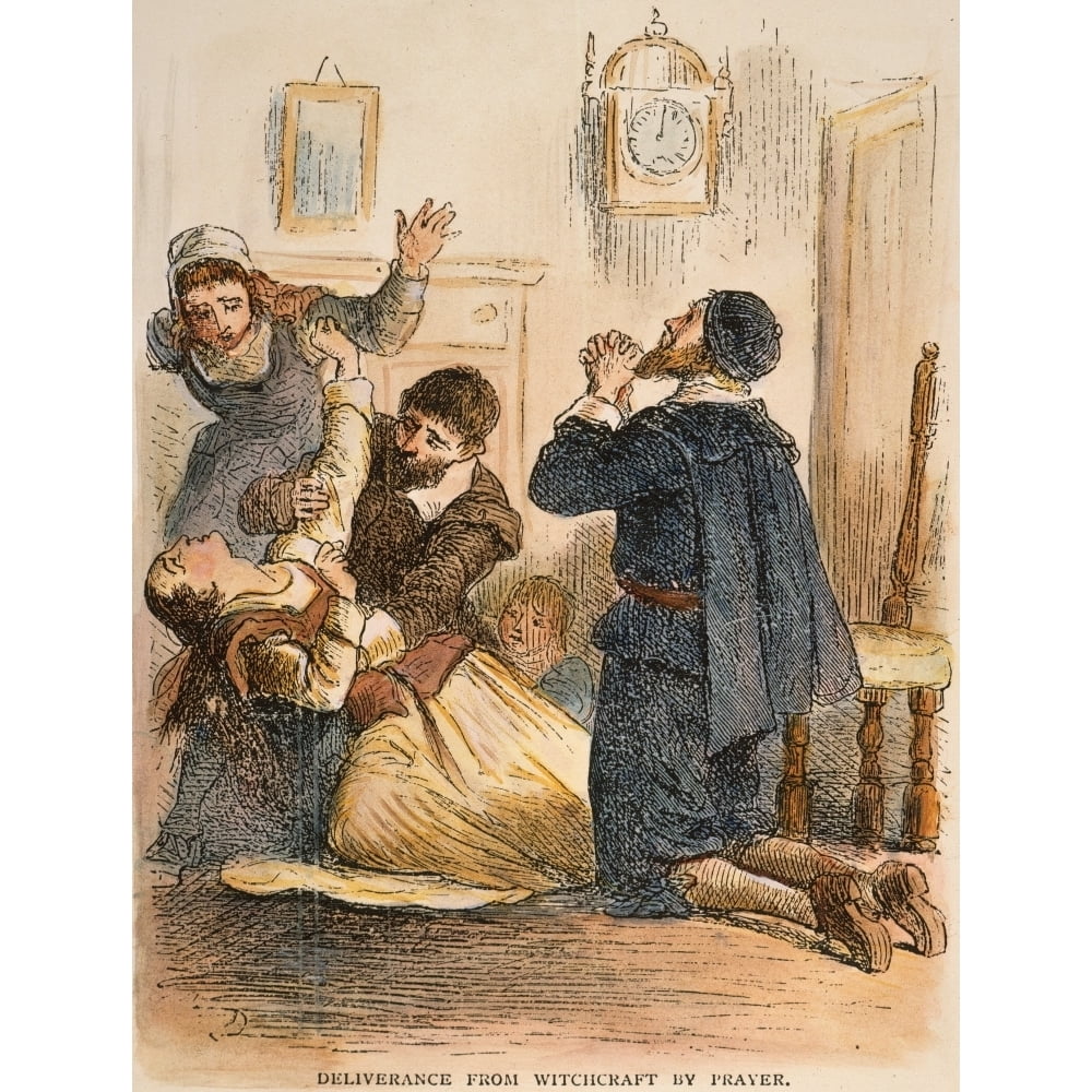 Salem Witchcraft 1692 Ntrying To Deliver A Young Woman From Witchcraft