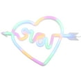thumbnail image 1 of KAKOWELY Lámpara LED creativa en forma de corazón, luz de neón decorativa, diseño de letra LOVE, 1 of 5