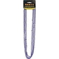 thumbnail image 2 of Mardi Gras Bead Necklace Party Favors, Purple, 32in, 4ct, 2 of 2