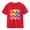 Red, variant on Girls Rainbow Heart Graphic T-Shirt | 100% Cotton Short Sleeve Casual Top for Kids | Cute Blue Valentine's Day Shirt Ages 4-10,Size 9 T