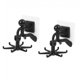 thumbnail image 1 of Gancho de pared giratorio de 2 piezas para cocina, gancho plegable giratorio de 360 grados, con 6 garras para cocina, baño, gabinete de cocina (negro), 1 of 5
