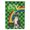 Black, variant on 15.5 x 11.25 in. White Boston Terrier Saint Patricks Day Flag - Garden Size