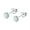 White, variant on Genuine 3mm Bezel Set White/Blue/Green Opal Birthstone Stud Earrings for Women, White Gold/Gold/Rose Gold Plated Sterling Silver Opal Stud Earrings, Opal Dot Studs Hypoallergenic