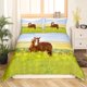 thumbnail image 3 of Caballo Funda Nórdica Queen Size Blossom Flores juego de cama Animales Edredón, 3 of 7