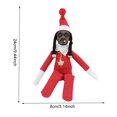 thumbnail image 3 of Muñecas de figuras creativas navideñas, divertidas muñecas de elfos de 9,44 pulgadas para decoración navideña, 3 of 7
