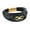 Black and Gold, variant on Mens Infinity 8 Multi-Layer Leather Bracelet,8.5" Brown Braided Bracelet for Men