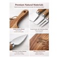 thumbnail image 5 of Charcuterie Board Set 5-Piece Wood Cheese Serving Set, 5 of 9