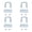 Medium size, variant on 4Pieces Rustproof U Bolt Set Accessory for Locking Leaf Spring On Sailboats Ski Boats Trailer Suspensions Easy Setups